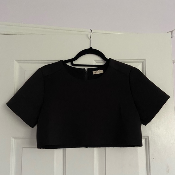 XS Urban Outfitters Neoprene Like Crop Top - Picture 1 of 3